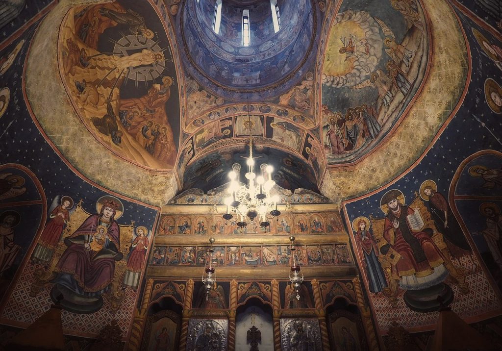 Interior monasterio de Sinaia